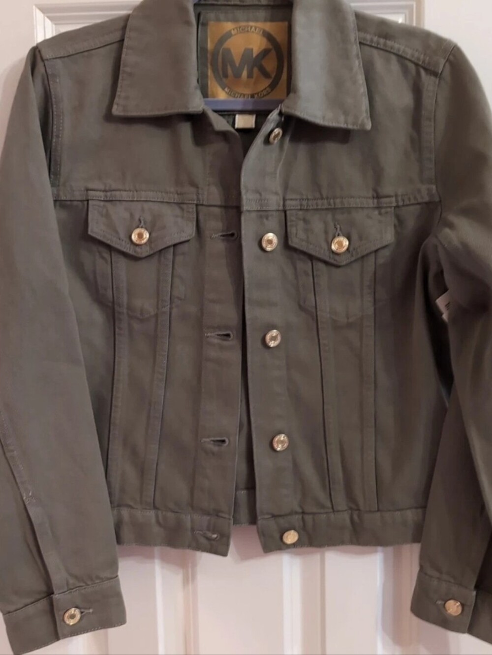 Michael Kors Olive Green Women's Denim Jacket